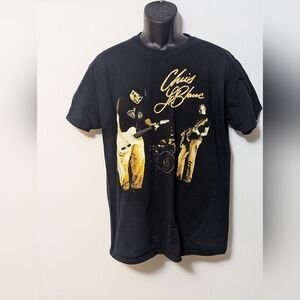 Men's Chris LeBlanc Black Band Cotton T-shirt Size Large